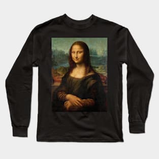 Portrait of Mona Lisa del Giocondo Long Sleeve T-Shirt